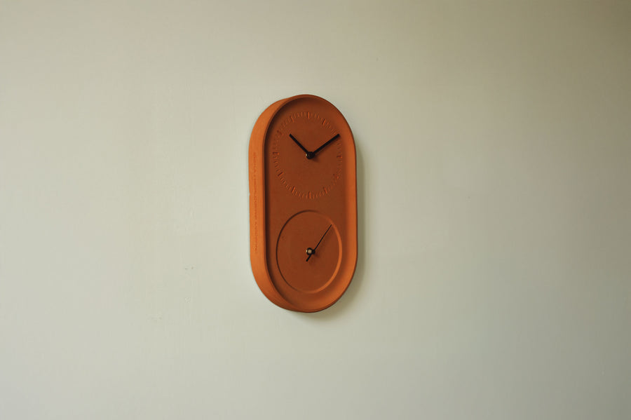 Horloge MONA Terracotta