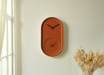 Horloge MONA Terracotta